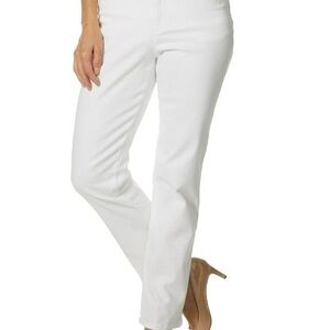 Classic White Women's Straight-Leg Jeans